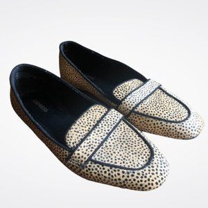 Women's Flats, Express Women's Loafers, Genuine Calf Hair Leather Flats